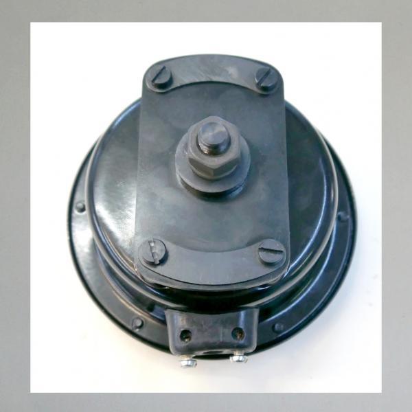 BOSCH Hupe/ Horn für Vorkriegs-Motorräder, 6 Volt Gleichstrom---Nachbau---Anschlüsse zur Seite