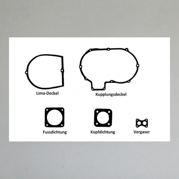 Dichtungssatz/ Motordichtungen/ Motordichtsatz für Zündapp Elastik 200