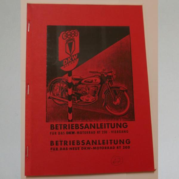 DKW - Betriebsanleitung für RT 250 und RT 200, Kopie