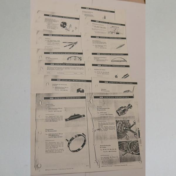 DKW - Liste für Spezialwerkzeuge 1955, 4. Berichtigung, Kopie