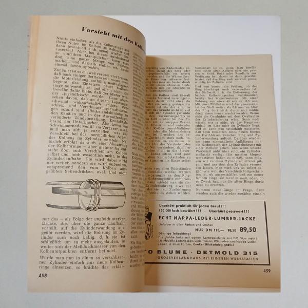 Heft Das Moped und die Kleinmotorisierung 10/1959