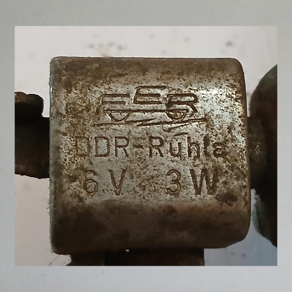 Dynamo FER DDR 6V 3W, mit Halter