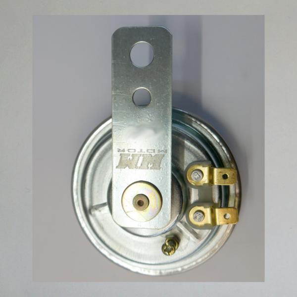 Hupe/ Horn für Motorräder, 12 Volt Gleichstrom---glanzverzinkt---