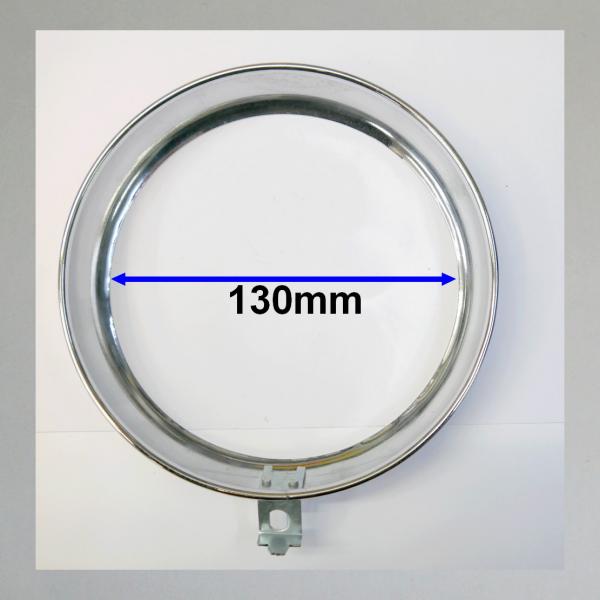Glasring/ Scheinwerferring Bauart "Bosch", 130er Lichtaustritt---Original NEU---Nato-oliv--MESSING!---