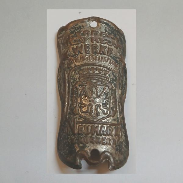 Steuerkopfschild für Express Fahrrad Neumarkt bei Nürnberg Nr. 7