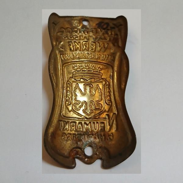 Steuerkopfschild für Express Fahrrad Neumarkt bei Nürnberg Nr. 8