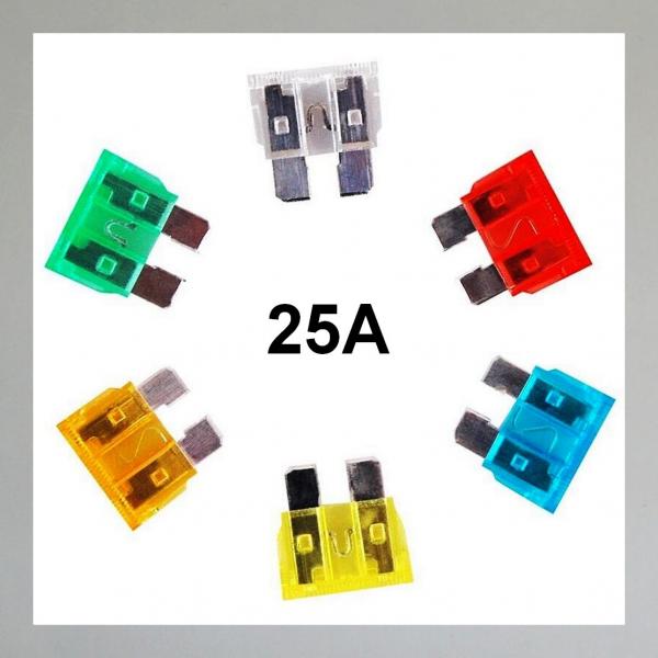 Flachsicherungen, Autosicherungen 25 Ampere