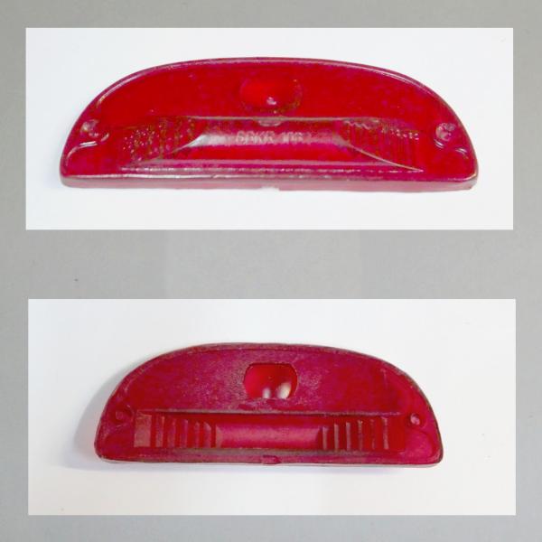 Glas für das Rücklicht Bosch/Hella/Union Zündapp Roller 175 S (passt auch beim Union Rücklicht NSU Prima 3-Stern)