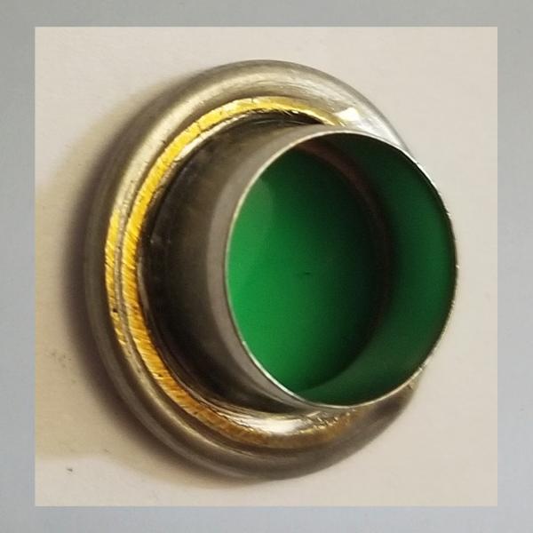 Glas für Kontrollleuchte/Leerlaufanzeige o.ä. grün Durchmesser 11mm
