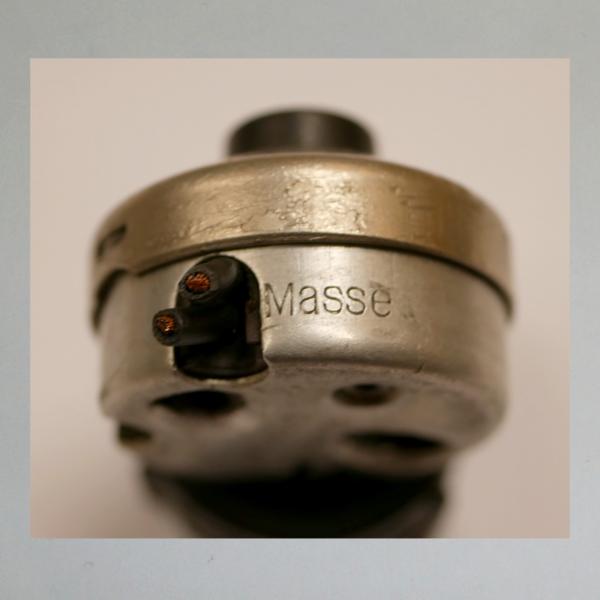 Hupenknopf von Bosch zum Aufschrauben auf Lenkerarmatur oder Armaturenbrett, 30er Jahre---Ori. Gebraucht---