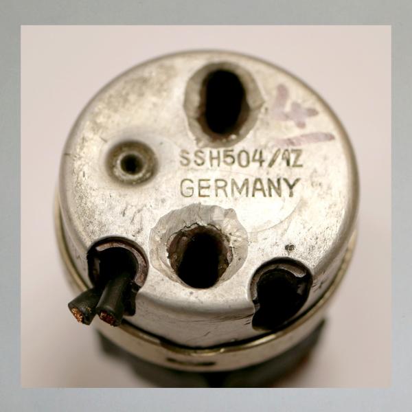 Hupenknopf von Bosch zum Aufschrauben auf Lenkerarmatur oder Armaturenbrett, 30er Jahre---Ori. Gebraucht---