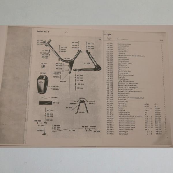 Hercules - Ersatzteile-Liste Modell 221, Kopie