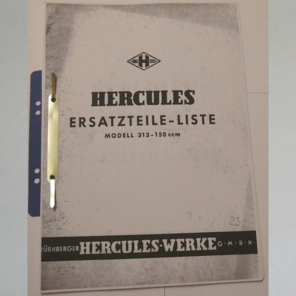 Hercules - Ersatzteile-Liste Modell 313 - 150ccm, Kopie