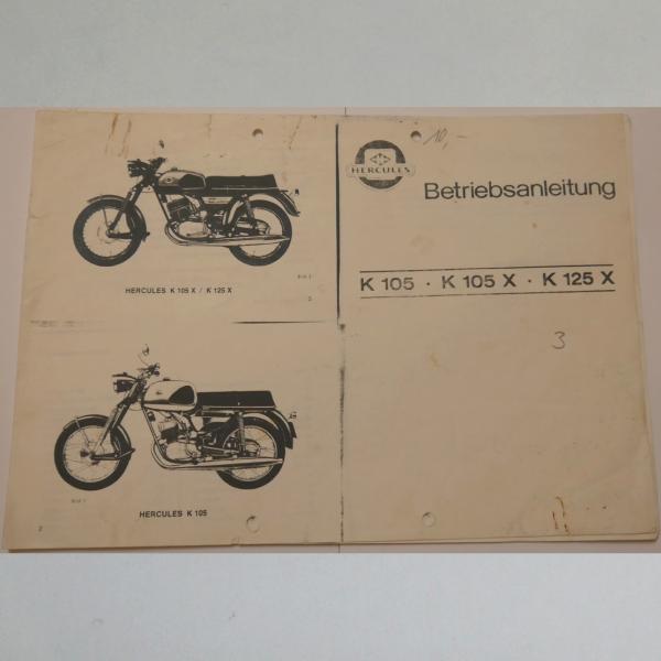 Hercules - Betriebsanleitung für K 105, K 105 X, K 125 X, Kopie
