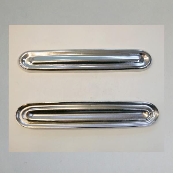 Hitzeschild aus Blech für hochgelegte Auspuffe KR35SS---Pionier---vernickelt---