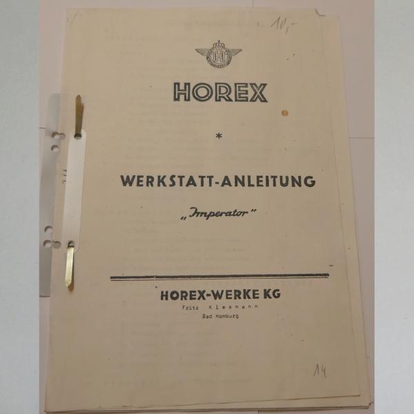 Horex - Werkstatt-Anleitung Imperator, Kopie
