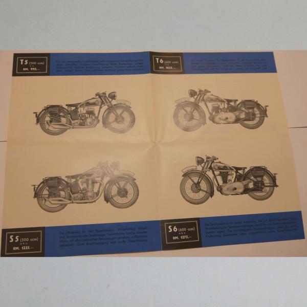 Horex - T5, T6, S5, S6 Werbung Broschüre Flyer, Faksimile 1990 Archiv-Verlag