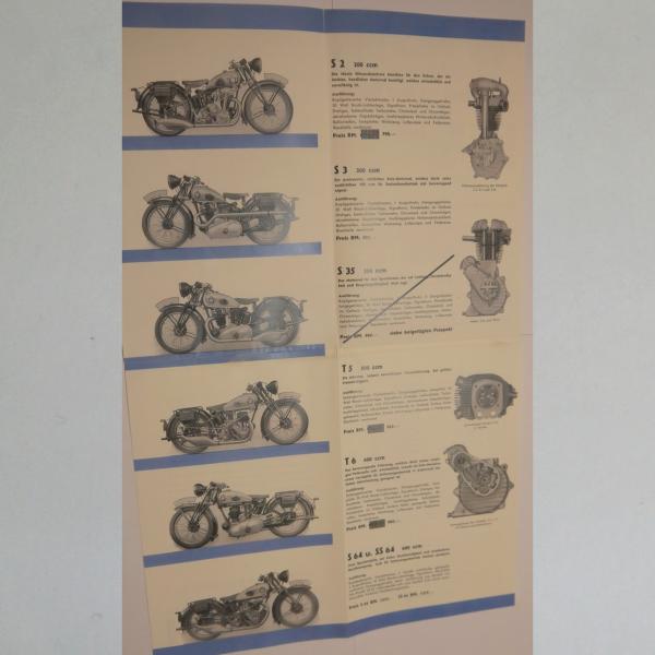 Horex - S2, S3, S35, T5, T6, S64, SS64 Werbung Broschüre Flyer, Faksimile The Branse Collection