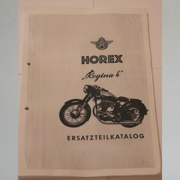 Horex - Ersatzteil-Katalog Regina 4 1954, Kopie