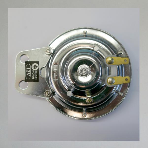 Hupe/ Horn für Motorräder, 6 Volt Gleichstrom---Nachbau---seitliche Befestigung---