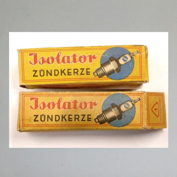 Zündkerze W95T1---M14x1,25---Wärmewert 95---Fabrikat Isolator (Original alt, OVP, NOS) 50er Jahre