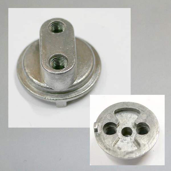 Deckelplatte (Zugdeckel) für Bing A und AJ-Vergaser mit 18, 20, 22mm Durchlass und 2 Zügen---Ori. NEUTEIL---