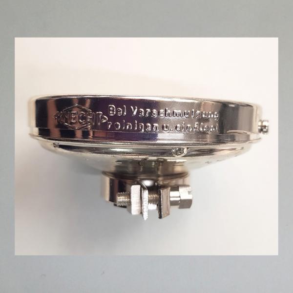 KNECHT Blech-Luftfilter, offen, einfache Ausführung, Steckanschluss 40mm/ Aussendurchmesser 112mm---Umbau auf Zerlegbarkeit---