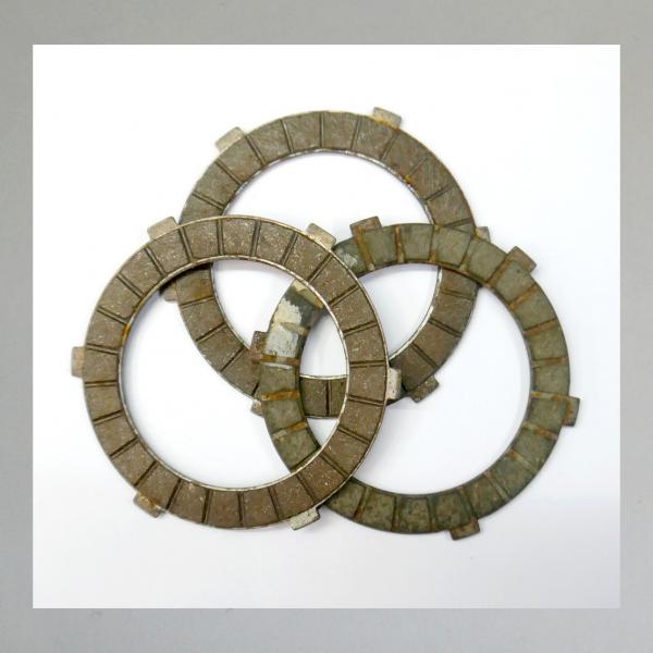 Kupplungsscheibe für NSU Quickly und Puch 50ccm, Reibbelag auf Stahl---Original neue Scheiben---