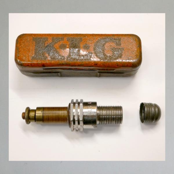 Glimmerkerze, Glimmerzündkerze, Zündkerze von KLG, Typ 646LR, 20er jahre, TOP Zustand, NEU