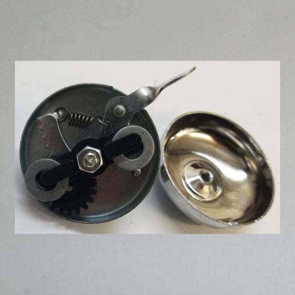 Klingel Fahrradklingel, universell passend, neutrales Design, verchromt