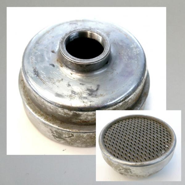Zündapp K500 Luftfilter, mit Gewinde-Anschluss M28x1, passend für den originalen K500 Amalvergaser