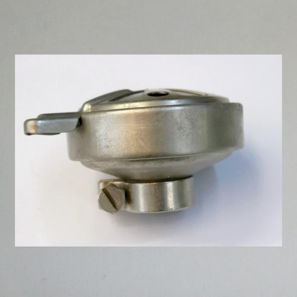 Blech-Luftfilter für DKW  RT 125, RT125W, Klappe/Blende, Steckanschluss 25mm---neu vernickelt---