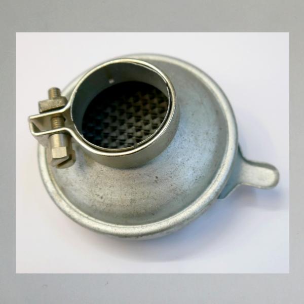 Knecht Blech-Luftfilter für DKW, mit Klappe/Blende, Steckanschluss 40mm---neu verzinkt---