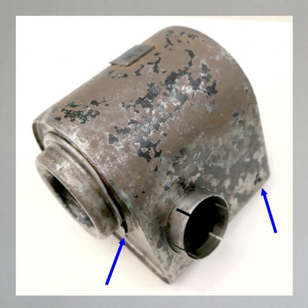 Luftfilter für Zündapp vermutlich S-modelle oder Trophy 175, 200, 201, 250, 251---original, mittlerer Zustand---