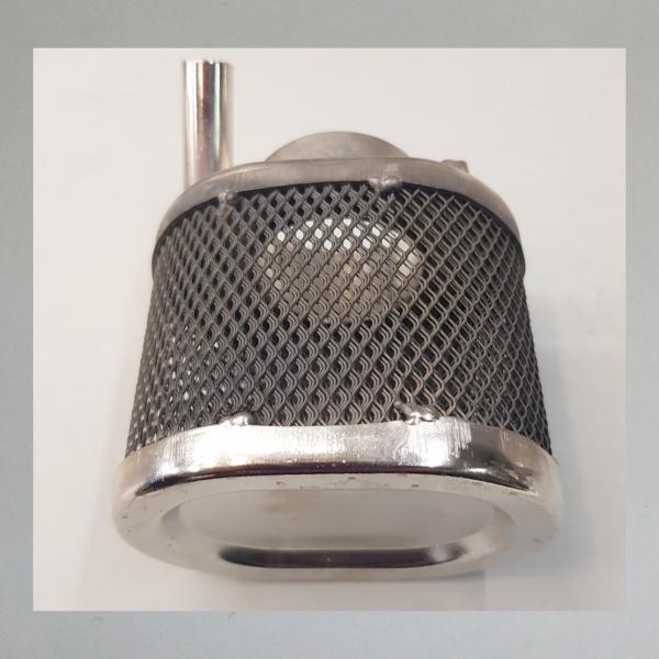 Luftfilter EMW R35---Nachbau, neu vernickelt (Altnickel)