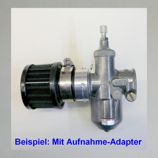 Sport-Luftfilter klein, 25mm Steckanschluss (Klemmung)---zu Testzwecken, Sport, Verbesserung der Alltagstauglichkeit---für Bing und andere Vergaser