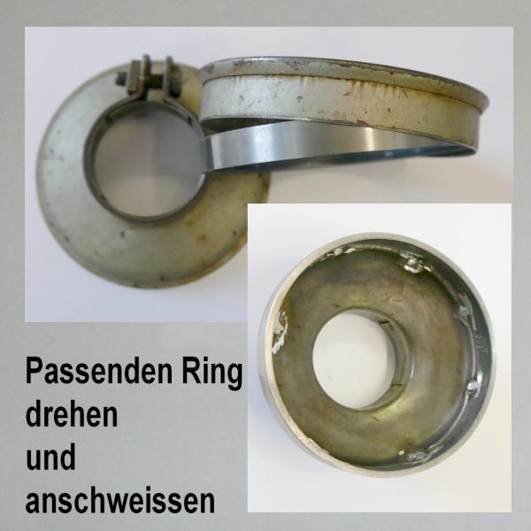 Stahlring zum Umbauen eines Luftfilters auf Zerlegbarkeit: Kleiner Knecht Filter 30er-50er Jahre, grosse Filter (64x74mm)