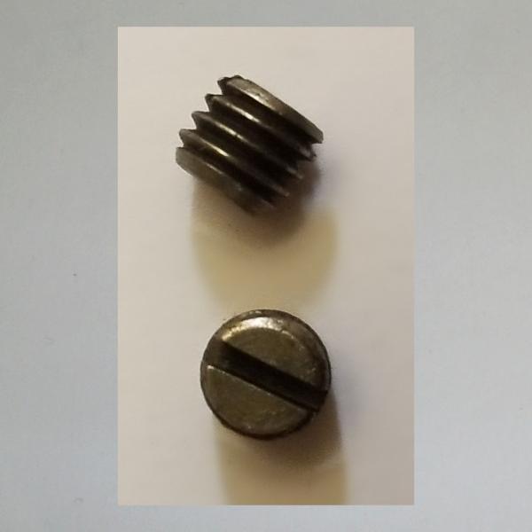 Madenschraube M6x5, mit Schlitz, vernickelt