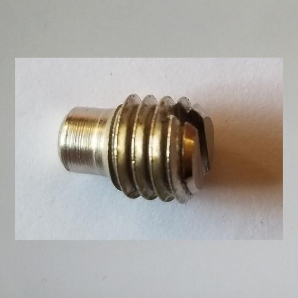 Madenschraube M6x8, mit Schlitz, mit Teilgewinde, vernickelt