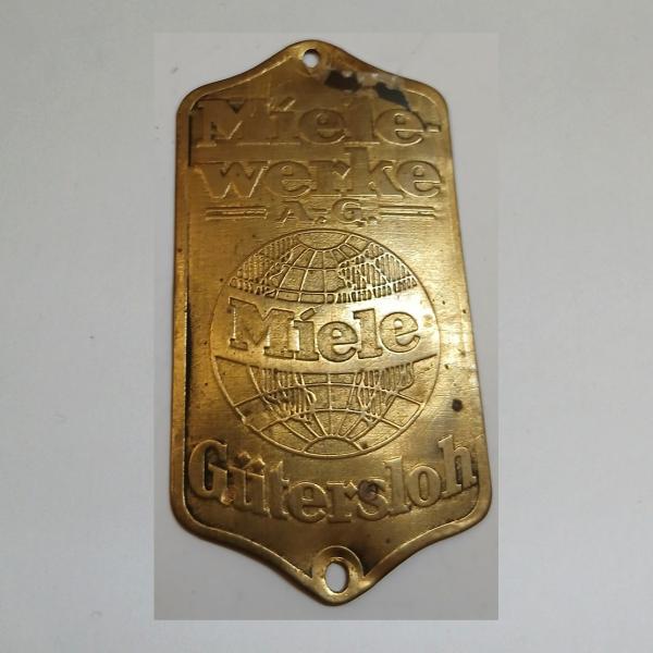 Steuerkopfschild für Miele Fahrrad Gütersloh