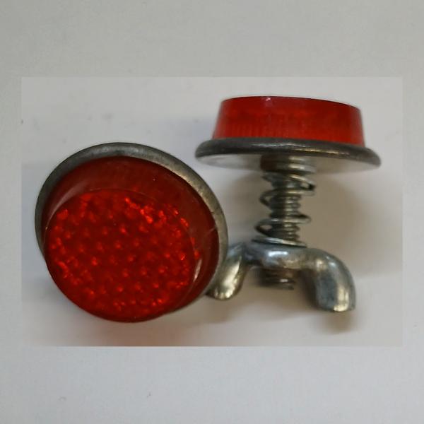 Mini Reflektor Katzenauge Kunststoff für Schutzblech am Fahrrad