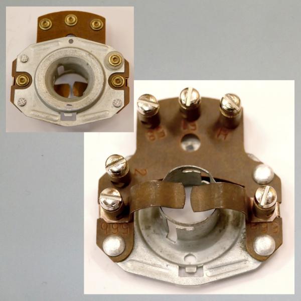 Lampeneinsatz, Birnenhalter, Leuchtmittelaufnahme, Kragendurchmesser 30mm, Bauart Hella/ Impex/ Union
