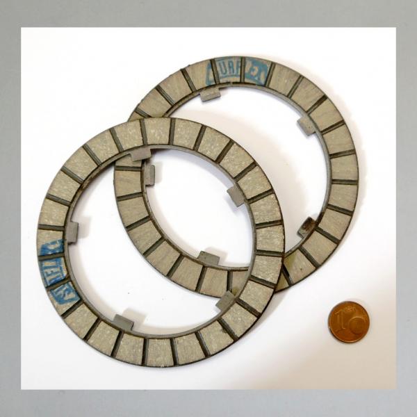 Kupplungsscheibe für NSU Fox 2 Takt und 4 Takt, Reibbelag auf Stahl---Original NEU von Surflex---