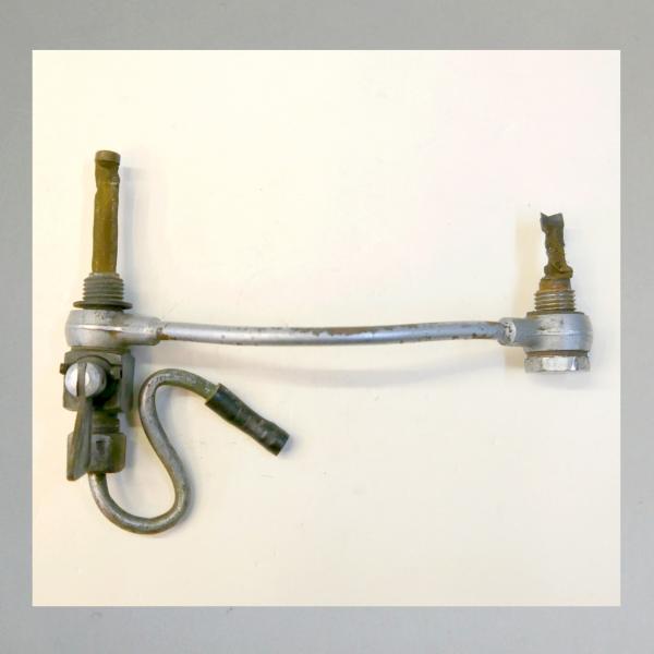 Kompletter Benzinhahn mit Leitung usw für NSU ZDB und OSL 201, 251, 351, 501, 601: Everbest ("Würfelhahn") Benzinhahn mit Reserve