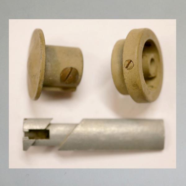 Gasgriff für Magura Vorkriegslenker---komplett---in Sahara-Beige---für Wehrmachts/ Heeresmodelle---Original NEU---