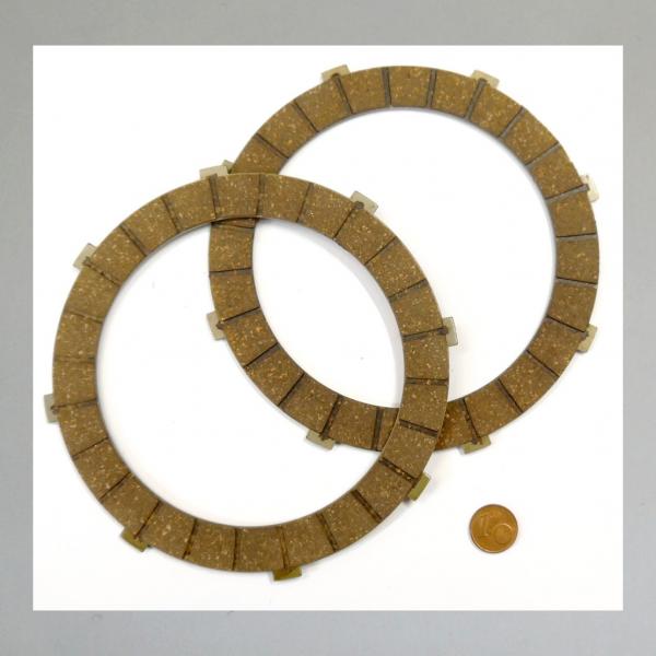 Kupplungsscheibe für Puch 250SG, Reibbelag auf Stahl---Repro NEU---