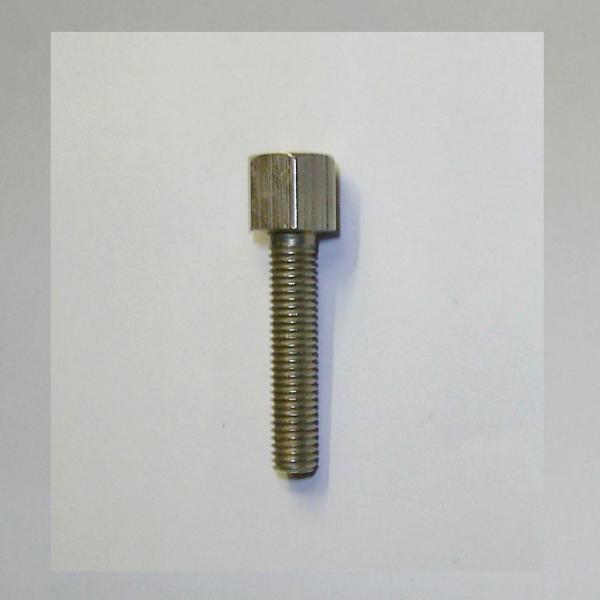ZSS---Zugstellschraube für Sachs 74 (Späte Ausf.), Sachs 98, Sachs 150 Vergaser---Ori. Ersatzteil, neu vernickelt---