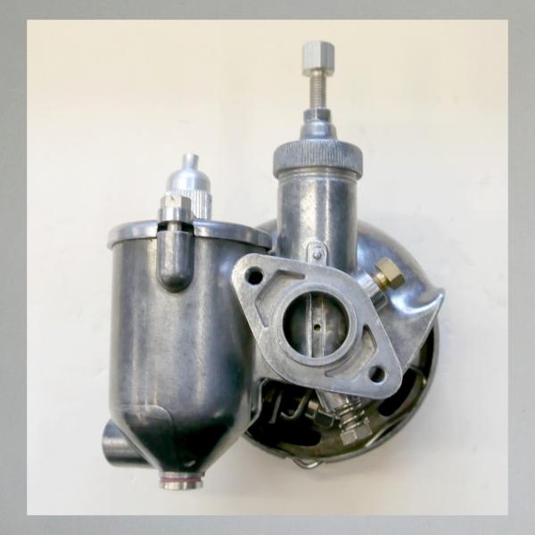 Fichtel+Sachs Vergaser 98 Modelle ab 1950, 3PS - 40mm Bolzenabstand---Filterkappe silbern lackiert---