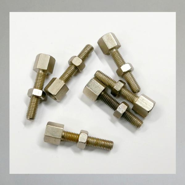 ZSS---Zugstellschraube für Sachs 74 (Späte Ausf.), Sachs 98, Sachs 150 Vergaser---Ori. Ersatzteil, neu vernickelt---