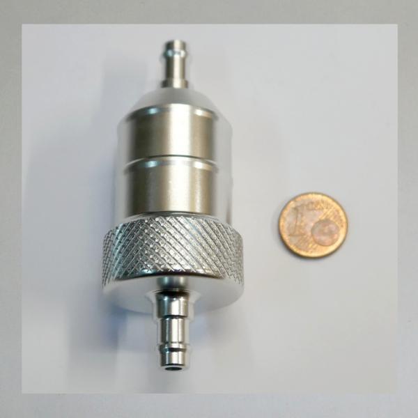 Benzinfilter für Schlauchleitungen, zerlegbar, für 6,5 bis 7,5mm Schlauch-Innenweite